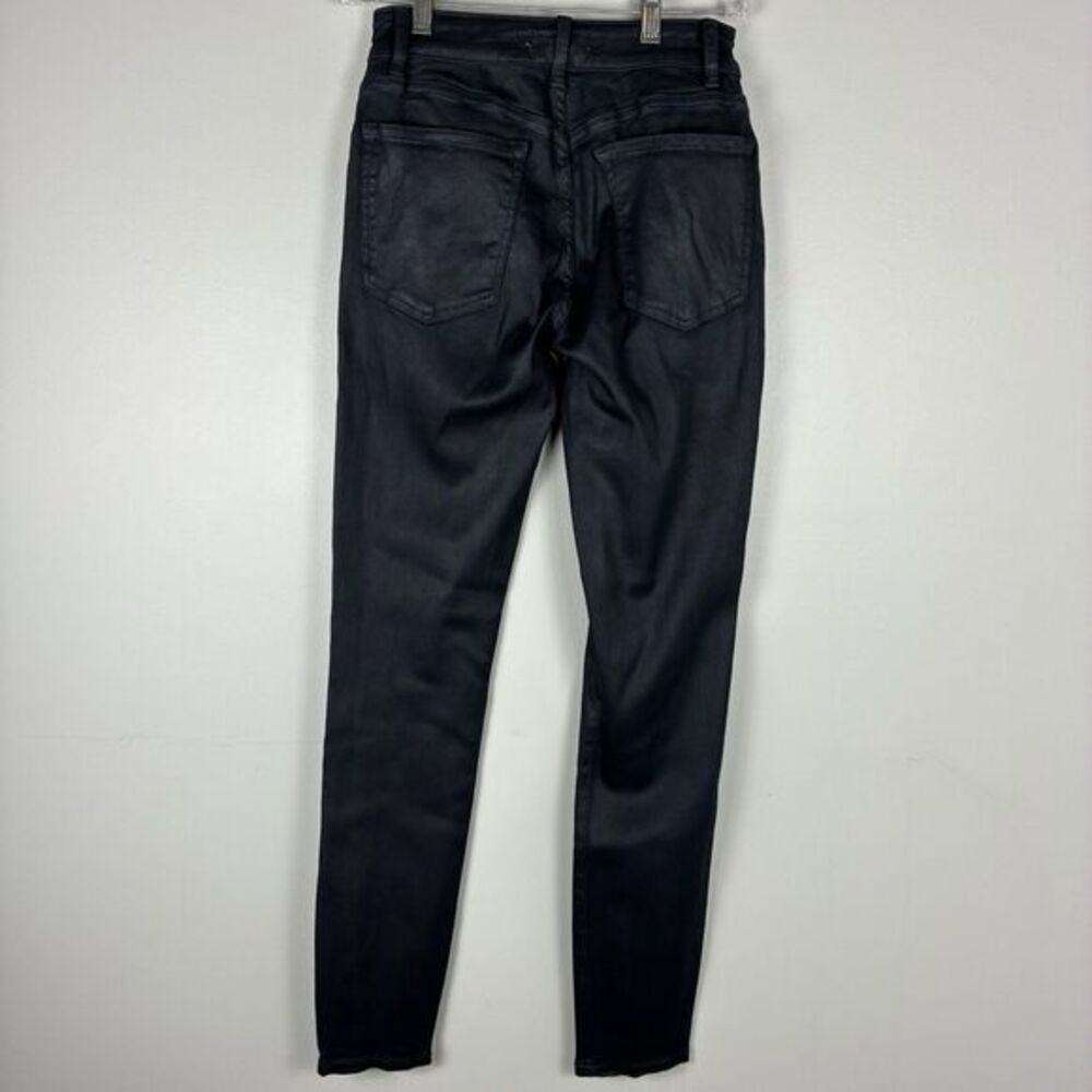 Warp + Weft Women's JFK Skinny Jeans Sz‎ 27 Black Wax Finish Club Concert Party - Picture 7 of 8